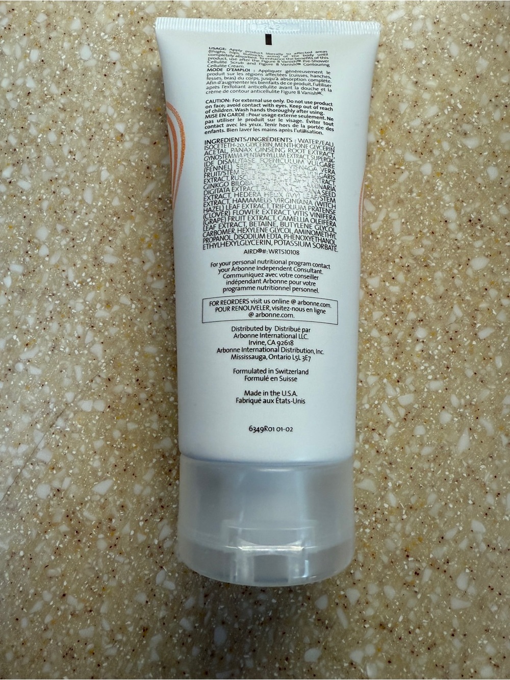 Arbonne Vanish Water Relief Treatment Serum 6FL White & Orange Box - Picture 4 of 11